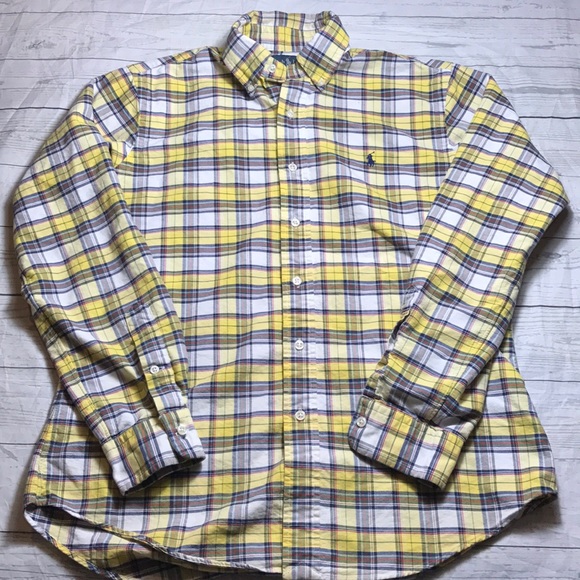 Ralph Lauren Men's Shirt Custom Fit Medium Plaid - Picture 1 of 6